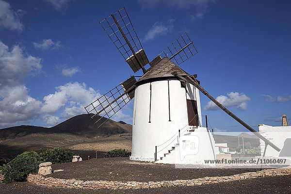 Windmill  Tiscamanita mill museum  Tiscamanita  Fuerteventura  Canary Islands  Spain  Europe
