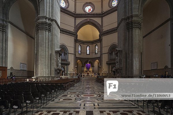 Cathedral of Santa Maria del Fiore  Interior  Florence  Tuscany  Italy  Europe