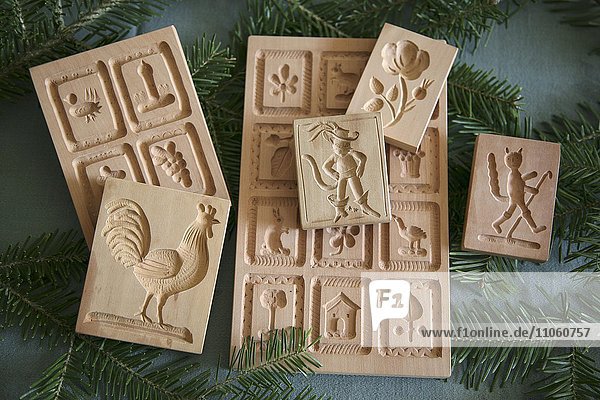 Wooden molds  Springerle molds for Christmas biscuits