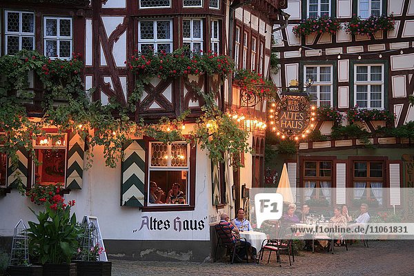Weinhaus Altes Haus restaurant  Bacharach  Rhine Gorge  Rhineland-Palatinate  Germany  Europe
