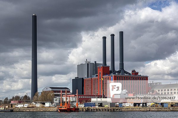 H.C. Ørsted Kraftwerk  Erdgas befeuertes Wärme-Kraftwerk  Enghave Brygge  Sydhavnen  Kopenhagen  Dänemark  Europa