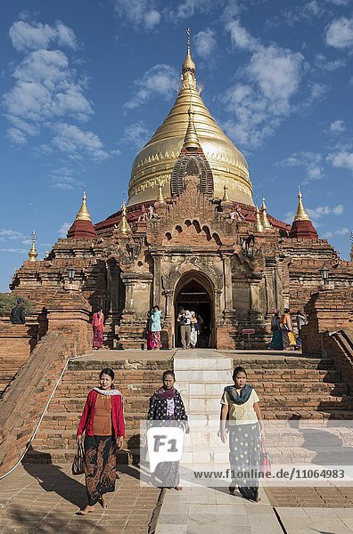 Dhammayazika-Pagode  Dhamma Ya Zi Ka  Pagode  Bagan  Myanmar  Asien