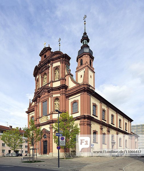Katholische Pfarrkirche St. Peter und Paul  Würzburg  Unterfranken  Bayern  Deutschland  Europa