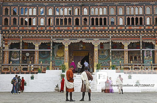 Tashichho Dzong  buddhistisches Kloster  Thimphu  Thimphu Distrikt  Königreich Bhutan
