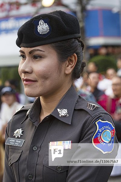 Tourist Police  police for tourists  woman police officer  security  Bangkok  Thailand  Asia