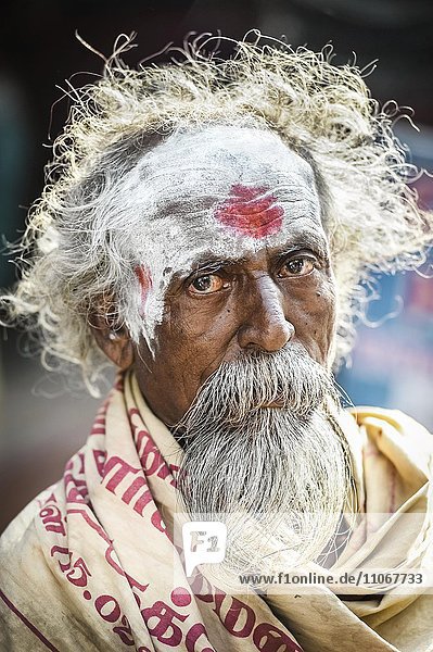 Hindu Priester  Madurai  Tamil Nadu  Südindien  Indien  Asien
