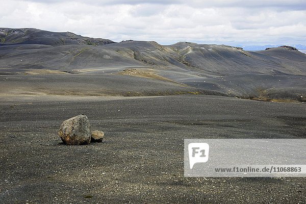 Barren landscape  Sprengisandur highland plateau  F26  Southern Region  Iceland  Europe
