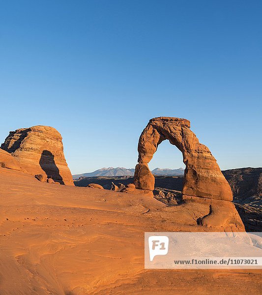 Felsbogen Delicate Arch  Arches Nationalpark  Moab  Utah  USA  Nordamerika