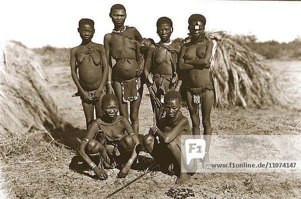 Buschmann Frauen 1918  ehemaliges Deutsch-Südwestafrika  Namibia  Afrika