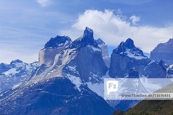 Cordillera del Paine  Cuernos del Paine  Nationalpark Torres del Paine  Patagonien  Chile  Südamerika