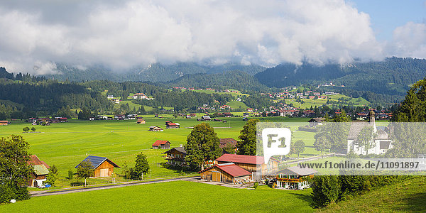 Deutschland  Bayern  Oberallgäu  Allgäuer Alpen  Loretto-Wiesen