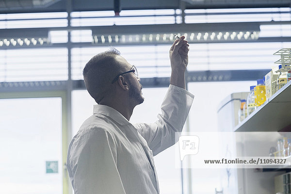 Scientist working in a pharmacy laboratory