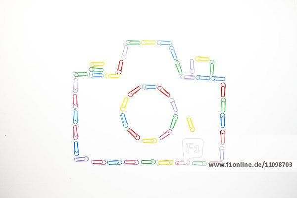 Camera made out of paper clips