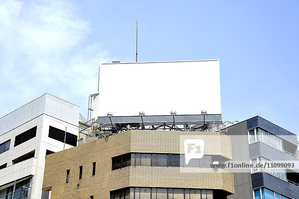 Billboard on top of building