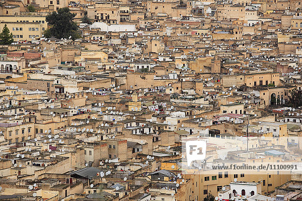 Stadtbild von Fez  Marokko