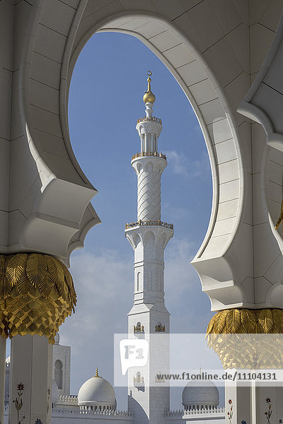 Sheikh Zayed Grand Mosque  Abu Dhabi  United Arab Emirates  Middle East