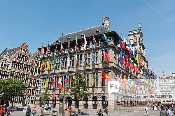 Rathaus von Antwerpen  Antwerpen  Belgien  Europa