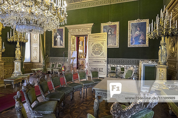 Italien  Piemont  Turin  Königlicher Palast  Ratssaal