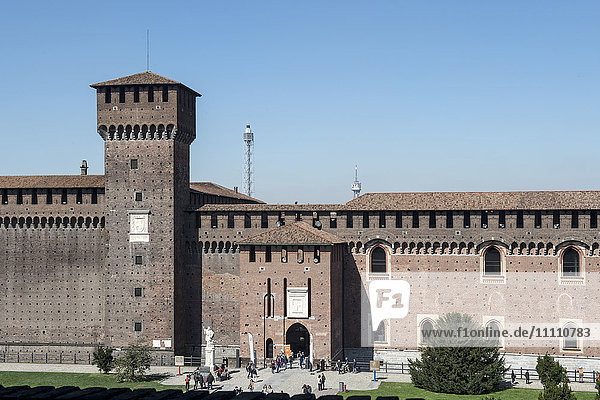Italy  Lombardy  Milan  Castello Sforzesco