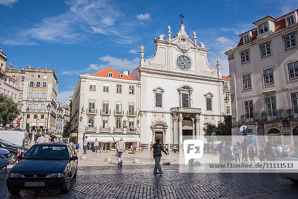 Europa  Portugal  Lissabon  Baixa  Rossio  St. Domingo Kirche
