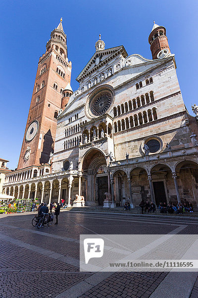 Italy  Lombardy  Cremona  Piazza del Comune  the Duomo