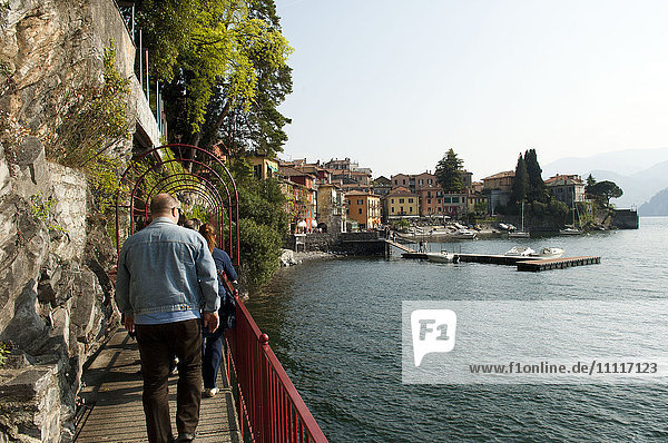 Europe  Italy  picturesque town Varenna on Lake Como  within easy walking to the Alps and Mount Resegone.