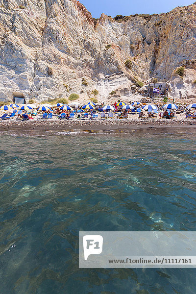 Griechenland  Kykladen  Insel Santorin  Akrotiri  der weiße Strand