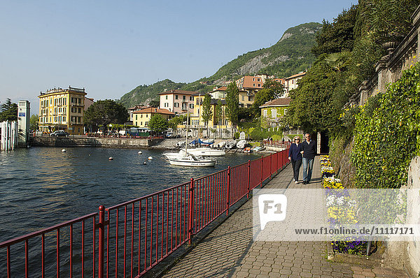 Europe  Italy  picturesque town Varenna on Lake Como  within easy walking to the Alps and Mount Resegone.