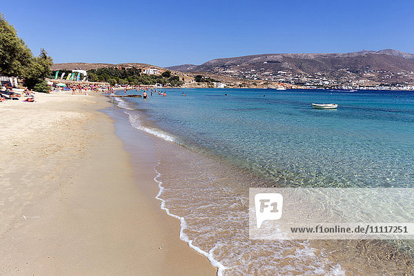 Griechenland  Kykladen  Insel Paros  Strand Marchello