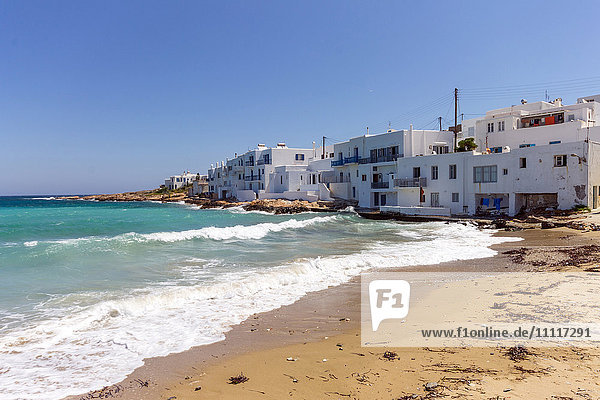 Griechenland  Kykladen  Insel Paros  Naoussa  der Strand