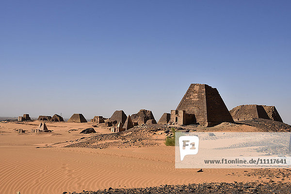 Africa  Sudan  Nubia  Pyramids of Meroe