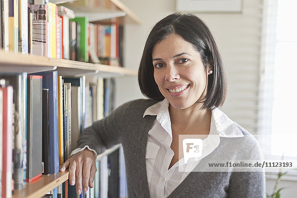 Smiling Hispanic woman