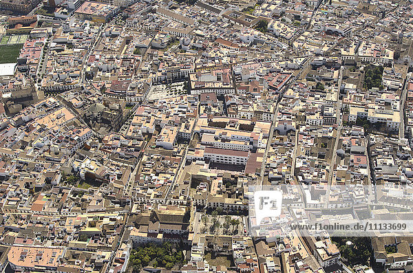 Luftaufnahme der spanischen Stadt