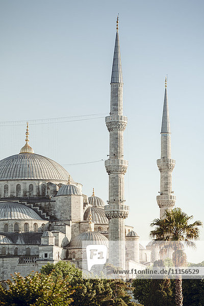 Türkei  Istanbul  Blick auf die Blaue Moschee