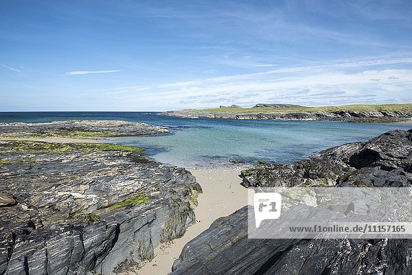 Vereinigtes Königreich Schottland Innere Hebriden Isle of Islay Saligo Bay Strand