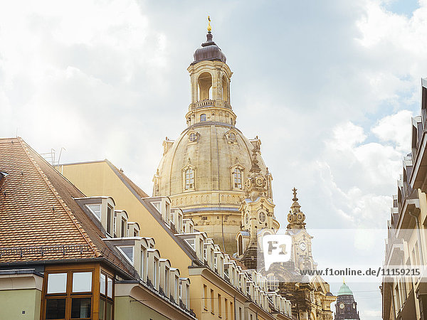 Deutschland  Dresden  Kuppel der Dresdner Frauenkirche