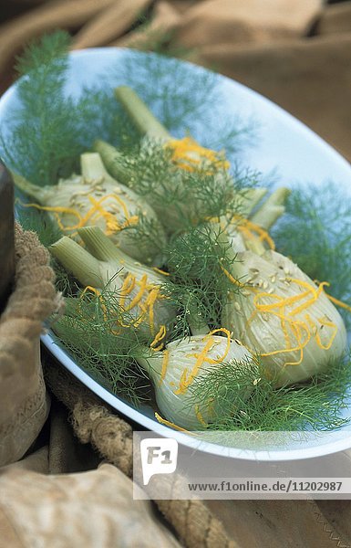 Fennel with orange and anise seeds