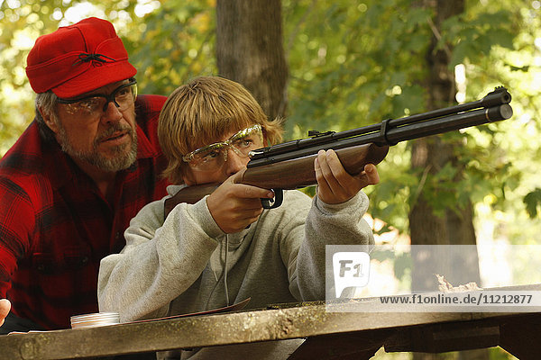 Father And Son Target Practice