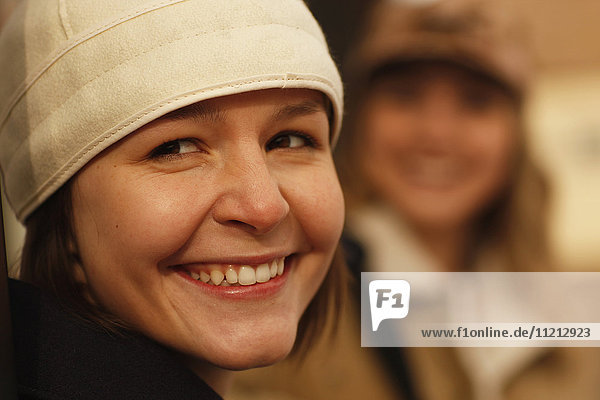 Young Woman In Winter Hat