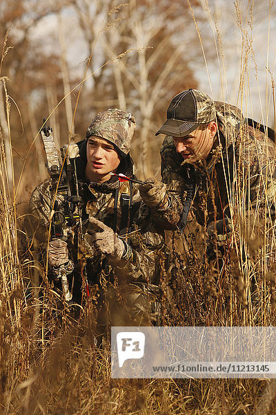 Father Coaches Son On Tracking A Blood Trail