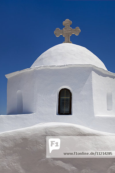 Typische griechisch-orthodoxe Kirche; Naxos  Griechenland'.