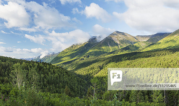 'Kenai mountains  Seward Highway; Anchorage  Alaska  United States of America'