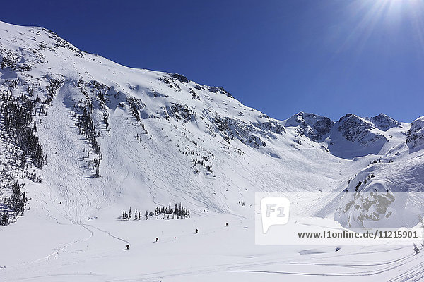'Garnet  Ruby  Diamond and Sapphire bowls  Blackcomb ski resort; Whistler  British Columbia  Canada'