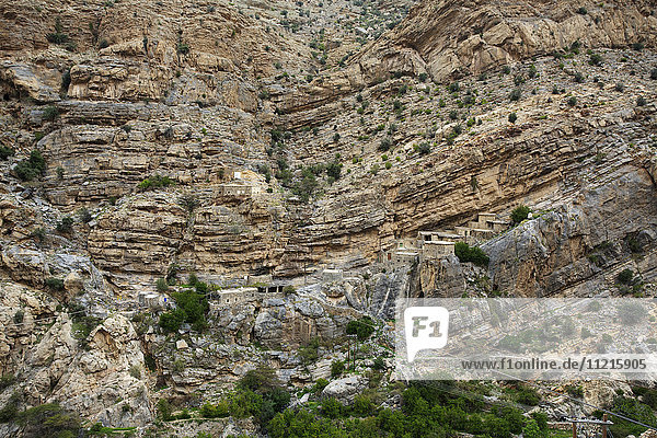 Traditionelles Dorf in den Bergen des Jabal Akhdar