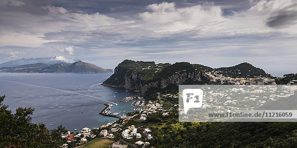 Capri  eine Stadt auf der Insel Capri im Mittelmeer; Capri  Kampanien  Italien'.