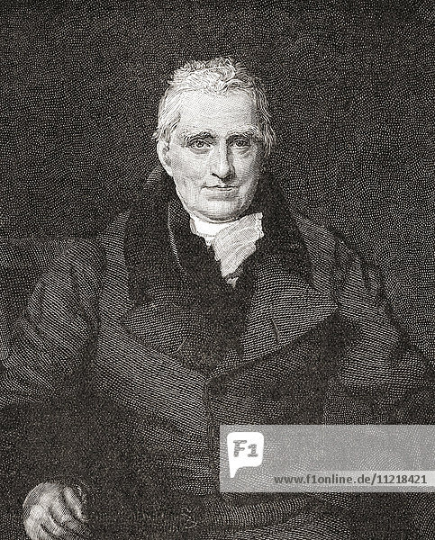 John Scott  1. Earl of Eldon  1751 - 1838. Britischer Barrister  Politiker und Lordkanzler von England. Aus der Jahrhundertausgabe von Cassell's History of England  veröffentlicht um 1900
