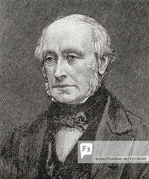 William George Armstrong  1st Baron Armstrong  1810 - 1900. English scientist  inventor  philanthropist and industrialist who founded the Armstrong Whitworth manufacturing concern on Tyneside. From The Century Edition of Cassell's History of England  published c. 1900