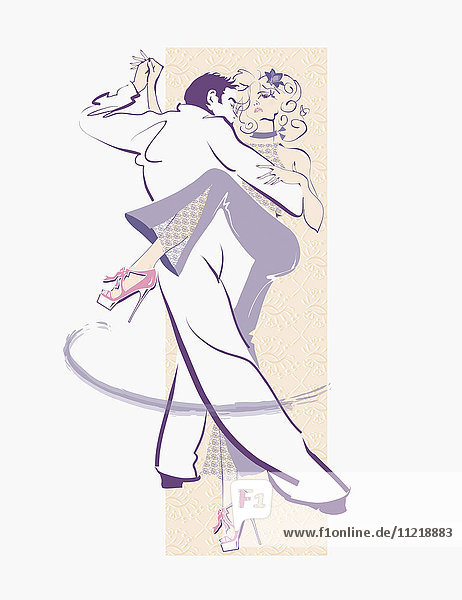 Elegantes Paar tanzt