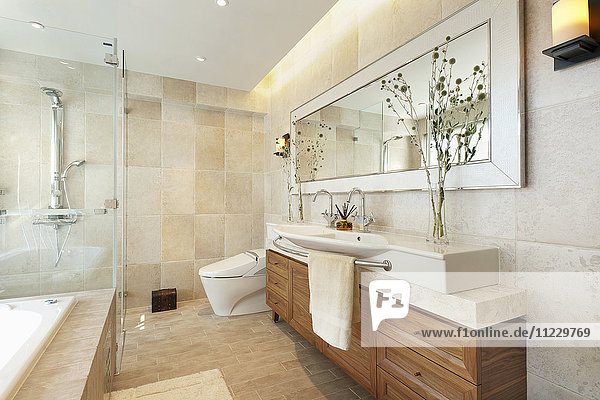 Badezimmer in einem modernen Haus
