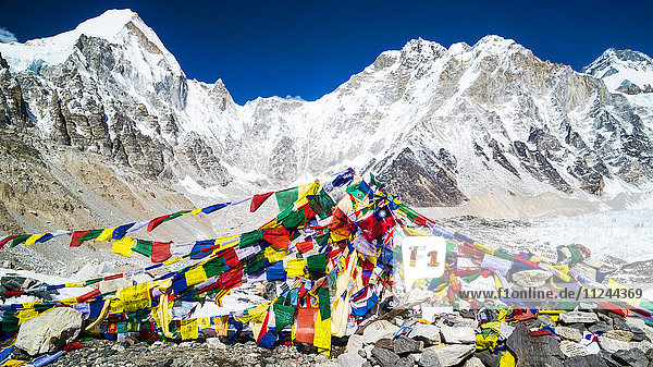 Gebetsfahnen Mount Everest Trek Nepal